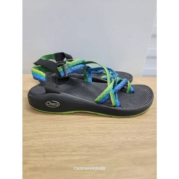 Chaco ZX2 Yampa Fresh Sandals Women’s Size 9 Hiking Blue Green Vibram Soles - Picture 1 of 5